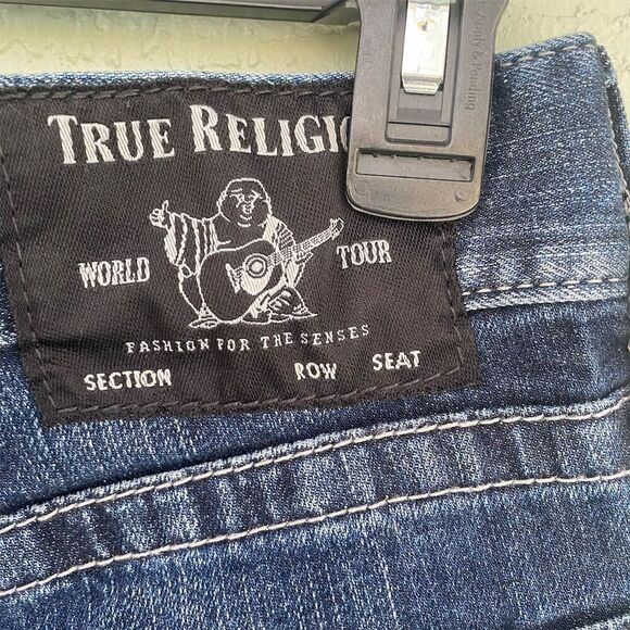 True Religion Men's Rocco Relaxed Skinny Jeans Blue Size 31 x 33 - Picture 10 of 11